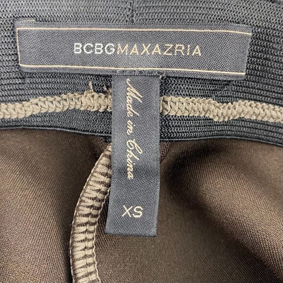 BCBGMAXAZRIA Brown Mason Faux Suede Dark Fatigue Pull On Legging Pants‎ Size XS - Picture 6 of 11